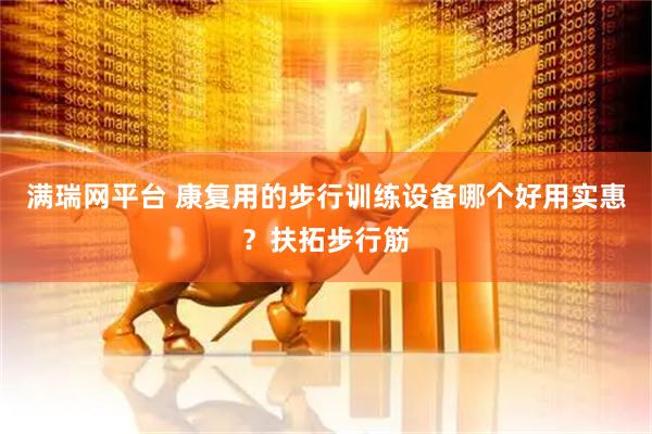 满瑞网平台 康复用的步行训练设备哪个好用实惠？扶拓步行筋